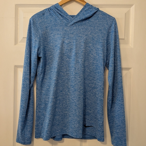 Nike Tops - Nike Legend Dri-Fit Training Pullover Hoodie in Blue Heather Women's Size Small